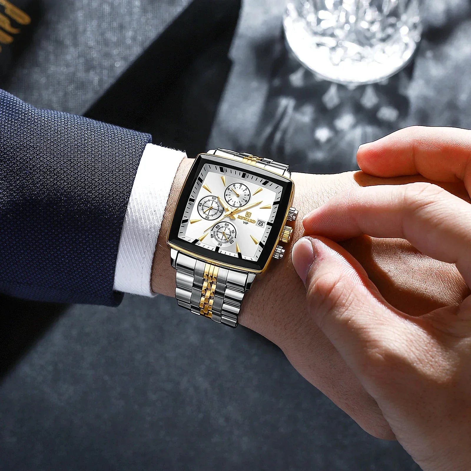 Luxury Rectangle Business Watch - YN