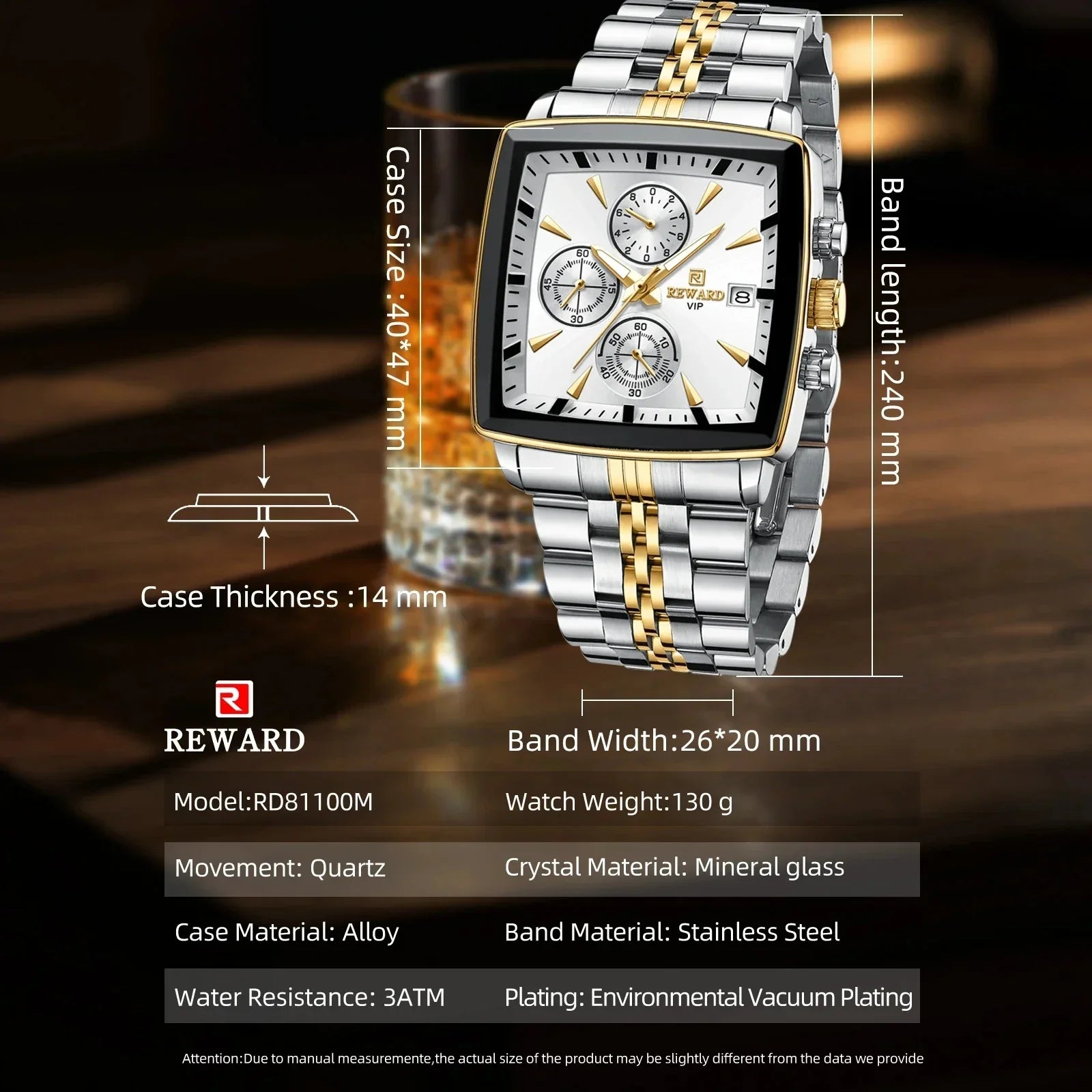 Luxury Rectangle Business Watch - YN