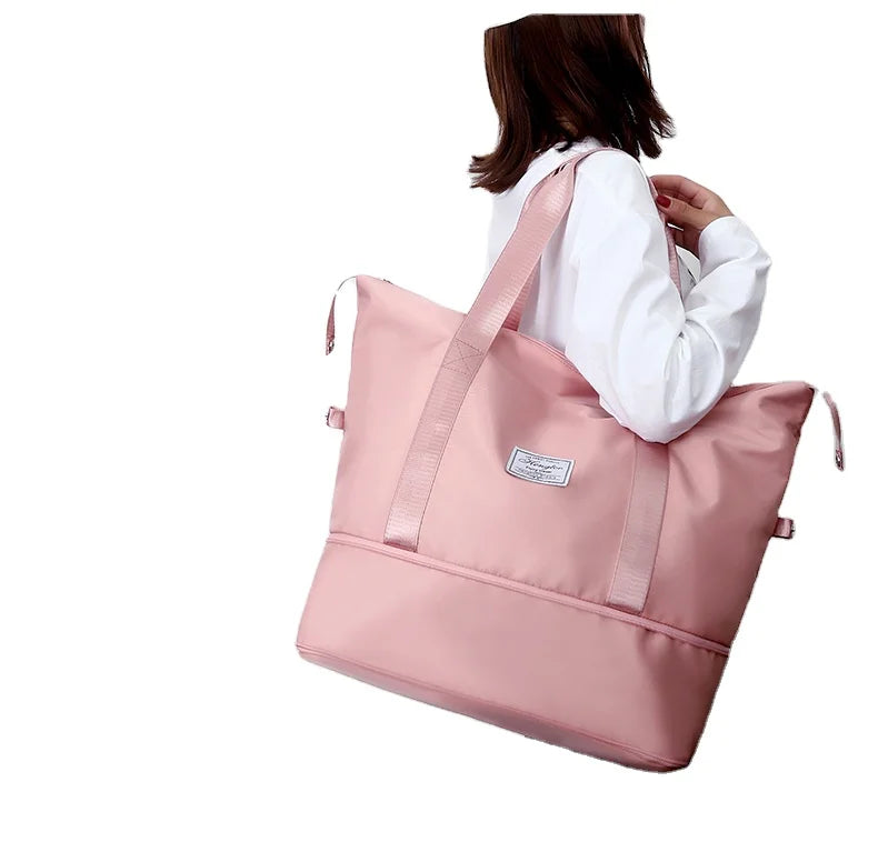 Voyager Expandable Travel Tote - Blush Pink - YN